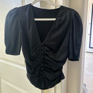 FRAME Camille Ruched Top